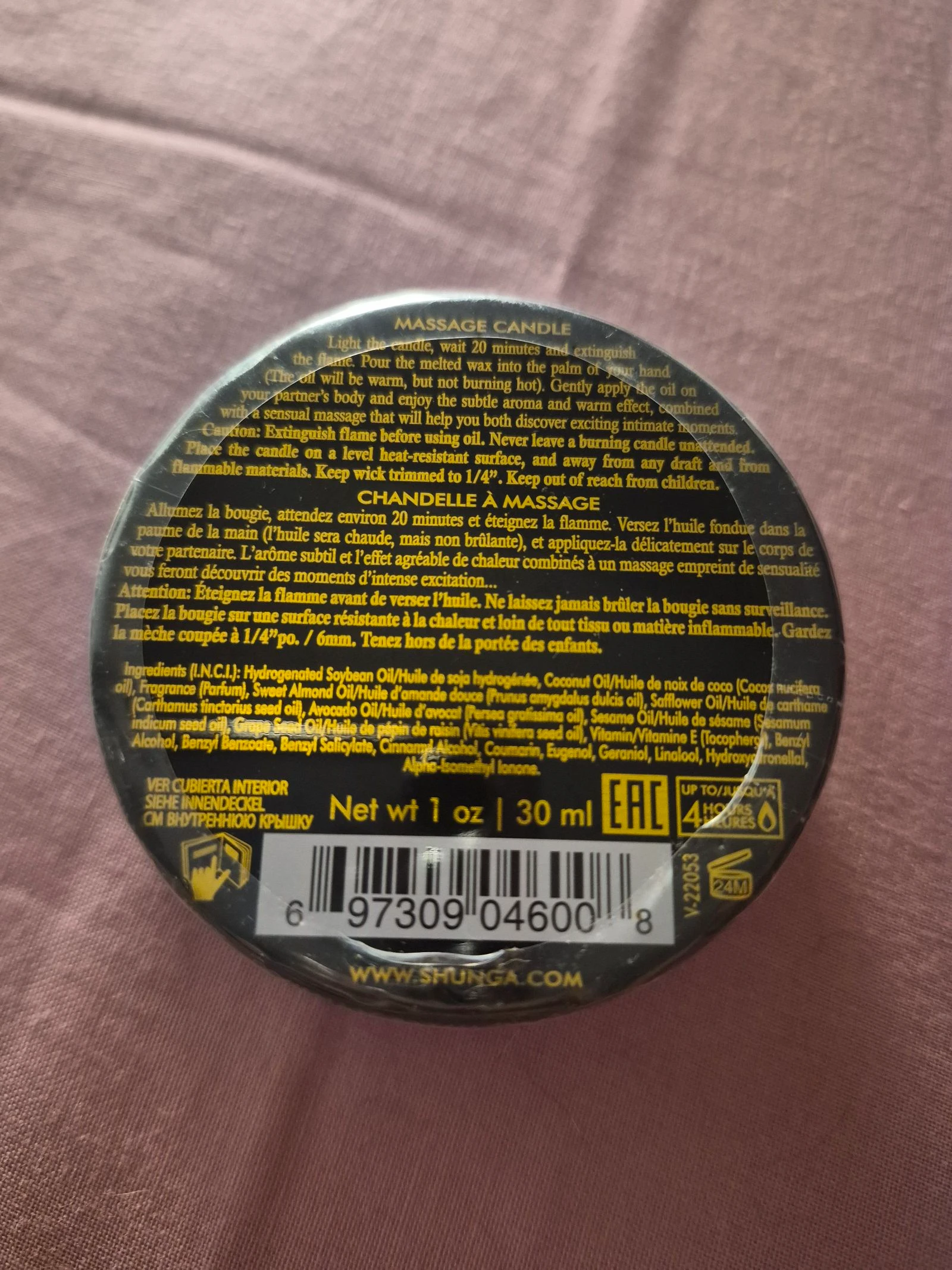 Massage candle and bath salts – photo 5
